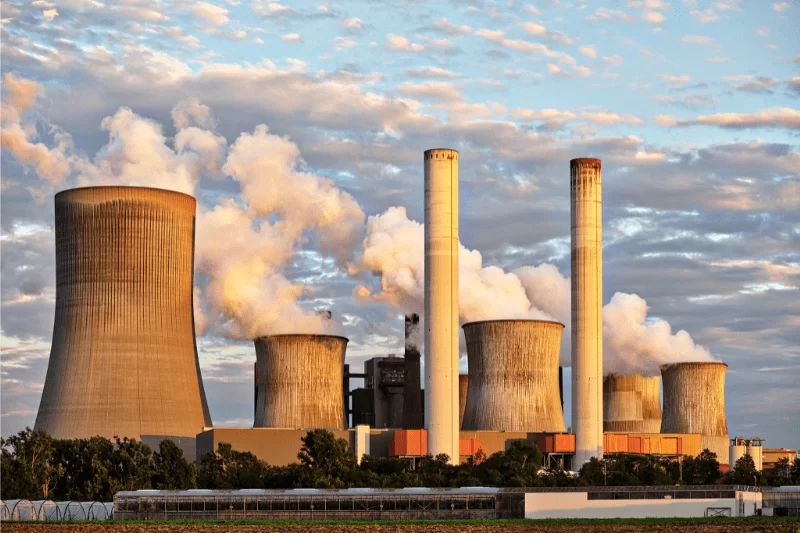 polluting factory