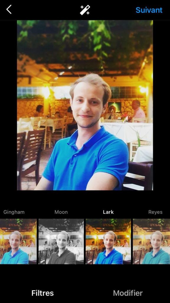 add filters on instagram