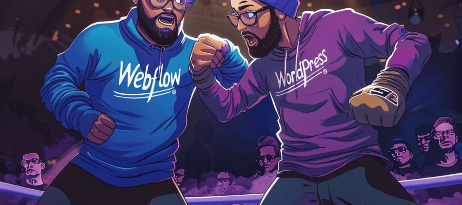 comparison between wordpress and webflow
